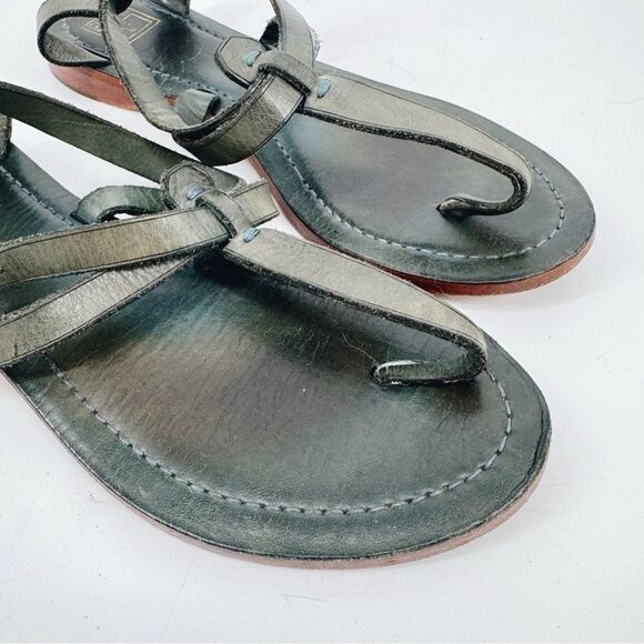 Frye Taylor Sandals Leather Thong Blue/Green Women’s 8.5 Bohemian - Picture 3 of 9